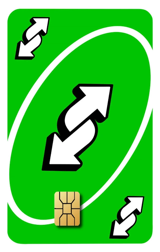 UNO Reverse Green Small Chip #1