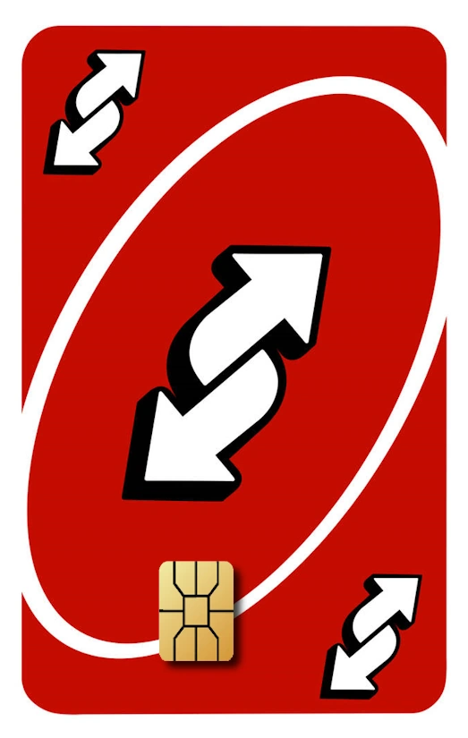 UNO Reverse Red Small Chip #1